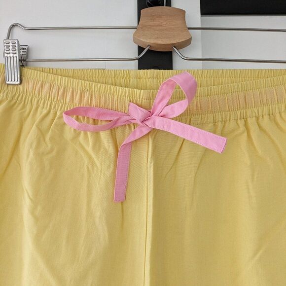 ban.do Cropped Leisure Pants Daisy Chain Yellow PJ Bottoms (SIZE S) NWT - Picture 4 of 8